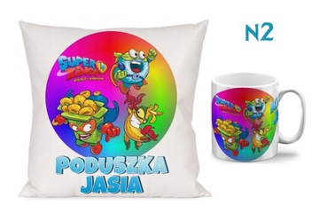 НАБОР ПОДУШКА КРУЖКА SUPER ZINGS ПОДАРОК ​​+ ИМЯ ПОДАРОК