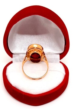 Złoty pierścionek z Rubinem PR.583 W:5,93gr R.13 InterSKLEP