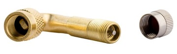 METALOWA PRZEDŁÓŻKA ZAWORU ADAPTER DO POMPOWANIA KĄTOWA 45 STOPNI 8mm