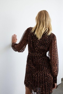 Warehouse plisowana SUKIENKA ANIMAL PRINT XXJ jau XXL