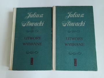 UTWORY WYBRANE - 2 TOMY - JULIUSZ SŁOWACKI (DB+)