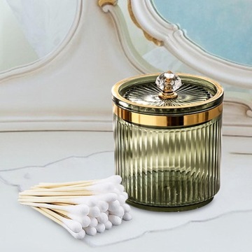 Makijaż Wacik Ball Holder Słoik z pokrywką do