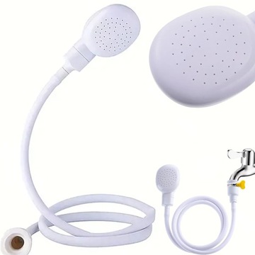 ДУШЕВЫЕ РУЧКИ СО ШЛАНГОМ, ПРИКРЕПЛЕННЫМ К ЛЕНТЕ ДЛЯ МОЙКИ ВОЛОС, 200см