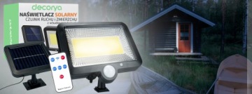 СВЕТОДИОДНАЯ ЛАМПА С СОЛНЕЧНОЙ ПАНЕЛЬЮ С ДЕТЕКТОРОМ ДВИЖЕНИЯ IP65