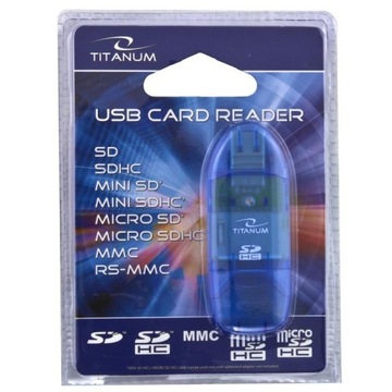 Устройство чтения карт памяти SDHC Blue Titanium