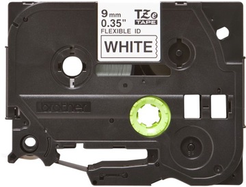 Taśma Brother TZe-FX221 9mm biała FLEXI ID 8m