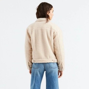 Levi's All Over Sherpa Trucker Cloud Cream