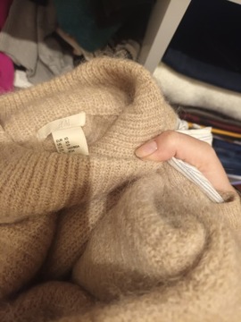 Sweter wełniany z koszulą H&M XS