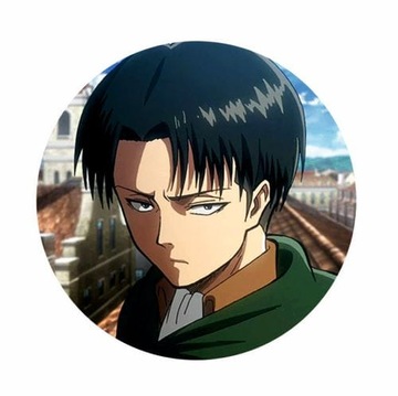 Przypinka Shingeki no Kyojin Levi 58 mm