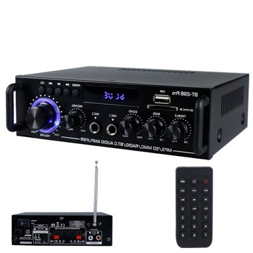 RADIO CYFROWY WZMACNIACZ MOCY DŹWIĘKU STEREO 50W BT-298PRO HIFI