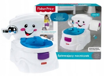Белый интерактивный горшок Fisher-Price, немецкий язык.