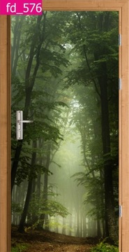 MGLISTY LAS FOLIA NA DRZWI SAMOPRZYLEPNA NAKLEJKA