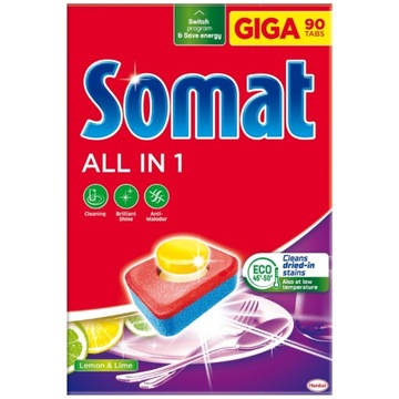 Somat All in One Tabletki do Zmywarki GIGA 90 szt