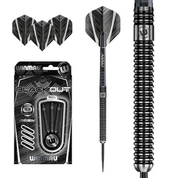 LOTKI RZUTKI DO DARTA WINMAU BLACKOUT 28G WOLFRAMOWE