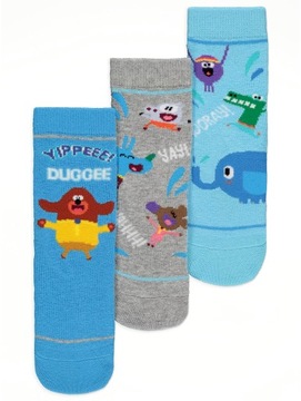 3 pary GEORGE skarpety SKARPETKI Hey Duggee 27-30
