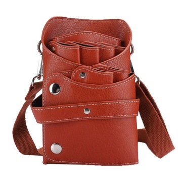 ПОЯС ПАРИКМАХЕРСКИЙ РЕМЕНЬ ДЛЯ ИНСТРУМЕНТОВ НОЖНИЦЫ, КОЖА КОРИЧНЕВЫЙ