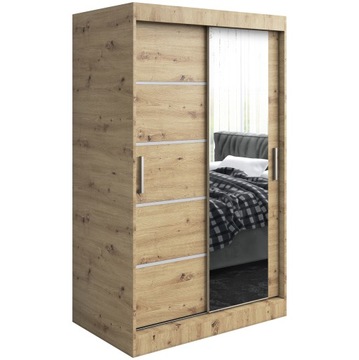 Szafa przesuwna 120 Lustro, 2 wnętrza ARTISAN