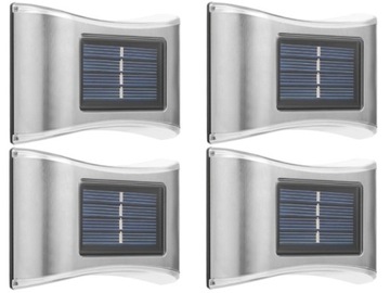4x Kinkiet Solarny Lampka LED na Słońce +Czujnik