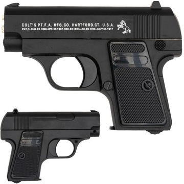 Pistolet metalowy na kulki Colt |REPLIKA | Seria MPK-C11 czarny