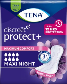 Wkładki chłonne Tena Discreet Protect+ Maxi Night 12szt.