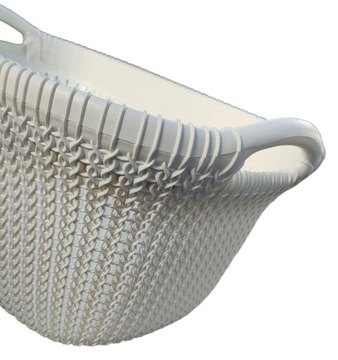 КОРЗИНА ДЛЯ БЕЛЬЯ CURVER ТРИКОТАЖНАЯ ДЛЯ ГЛАДИЛЬНОЙ МАШИНЫ 40 Л КРЕМОВАЯ