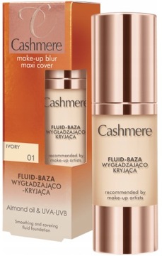 CASHMERE PODKŁAD DO TWARZY 01 IVORY MAXI COVER 30ml FLUID BAZA