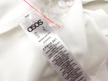 36 ASOS SUKIENKA CEKINOWA PROSTA NOWA WHITE T1746