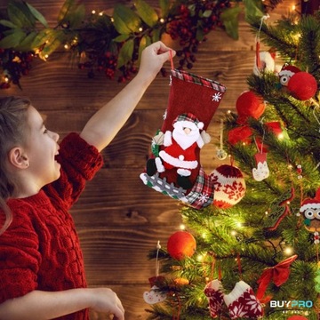 4X РОЖДЕСТВЕНСКИХ НОСКОВ ПОДАРОК, большой декоративный элемент ДЛЯ КАМИНА, декоративный для окна