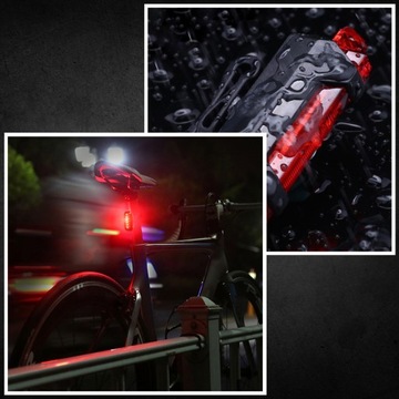 СВЕТОДИОДНАЯ ВЕЛОСИПЕДНАЯ ФОНАРЬ ДЛЯ ВЕЛОСИПЕДА, РУЛЬ, МОЩНАЯ, ПЕРЕЗАРЯЖАЕМАЯ, USB + ЗАДНЯЯ