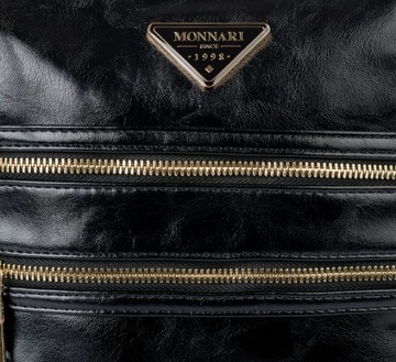 СУМКА MONNARI Черная СУМКА Mailman С РЕМЕНЕМ С ЛОГОТИПОМ