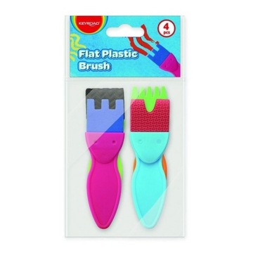 PĘDZLE TEKSTUROWE 4SZT, KEYROAD