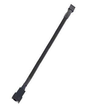 Przedłużacz przedłużka do wentylatora PWM 4 pin 27 cm w oplocie adapter