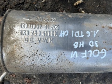 VW GOLF VI 6 TŁUMIK WYDECH 1.6 TDI KOŃCOWY