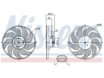 VENTILÁTOR CHLADIČŮ OPEL MOVANO A 1.9-3.0 NISSAN INTERSTAR