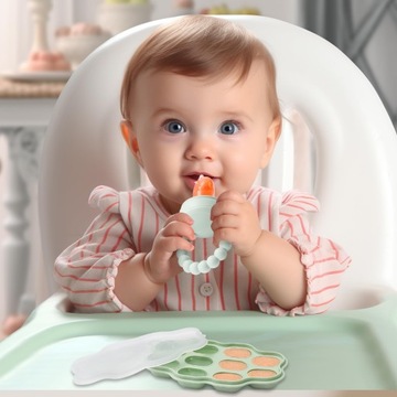 Прорезыватель с отверстиями для овощей и фруктов БОЛЬШОЙ НАБОР Бежевый