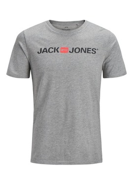 Jack&Jones T-Shirt Corp Logo 12137126 Szary Slim Fit