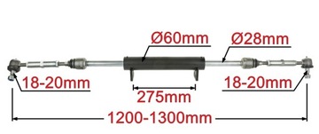 Гидроцилиндр рулевого управления CRR 2x125 C-385