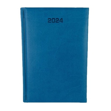 Kalendarz 2024 B6 dzienny sobota niedziela razem CIEMNY TURKUS