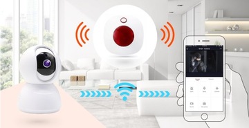 BEZPRZEWODOWA SYRENA ALARM 110DB WiFi TUYA POLSKI