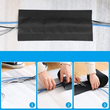 ЛЕНТА-ВЕЛКРО ПОКРЫТИЕ КАБЕЛЯ КОВРИК 10м