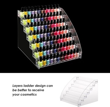 Органайзер для лака для ногтей Прочная акриловая подставка для лака для ногтей n
