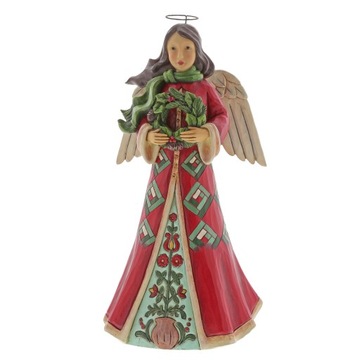 Anioł Poinsettia ŚWIATECZNY CZAS artysty Jim Shore