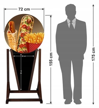 ВОДОНЕПРОНИЦАЕМЫЙ РЕКЛАМНЫЙ СТЕНД ДЛЯ ПИЦЦЫ