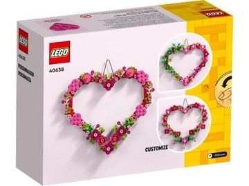LEGO BLOCKS 40638 СЕЗОННЫЙ ОРНАМЕНТ В ФОРМЕ СЕРДЦА