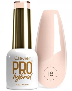 Lakier Hybrydowy Do Paznokci ProHybrid Gold Clavier 8 ml - 018
