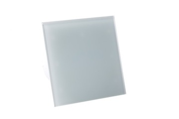 Panel szklany biały system+ do wentylatora kratki