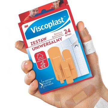 VISCOPLAST PLASTRY ZESTAW UNIWERSALNY 24SZT