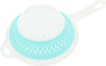 S5 DURSZLAK SKŁADANY Z RĄCZKĄ CEDZAK SITKO OCIEKACZ SILIKONOWY Z UCHWYTEM K