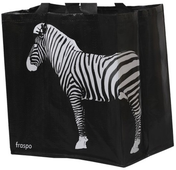 TORBA z nadrukiem ZEBRA TORBY EKO NA ZAKUPY__ MIX