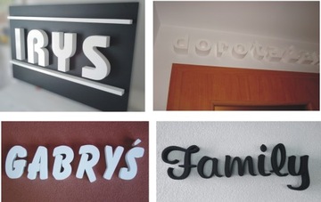 LITERY CYFRY NAPISY 3D wysokość 30cm